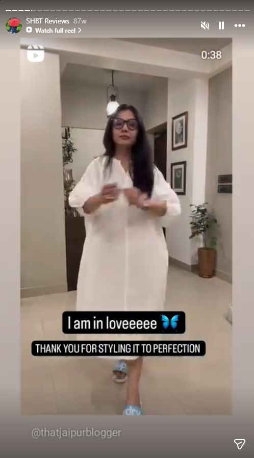 Customer testimonial